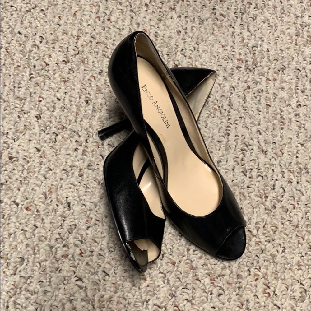 Black peep toe